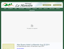 Tablet Screenshot of hotellamansionsajoma.com